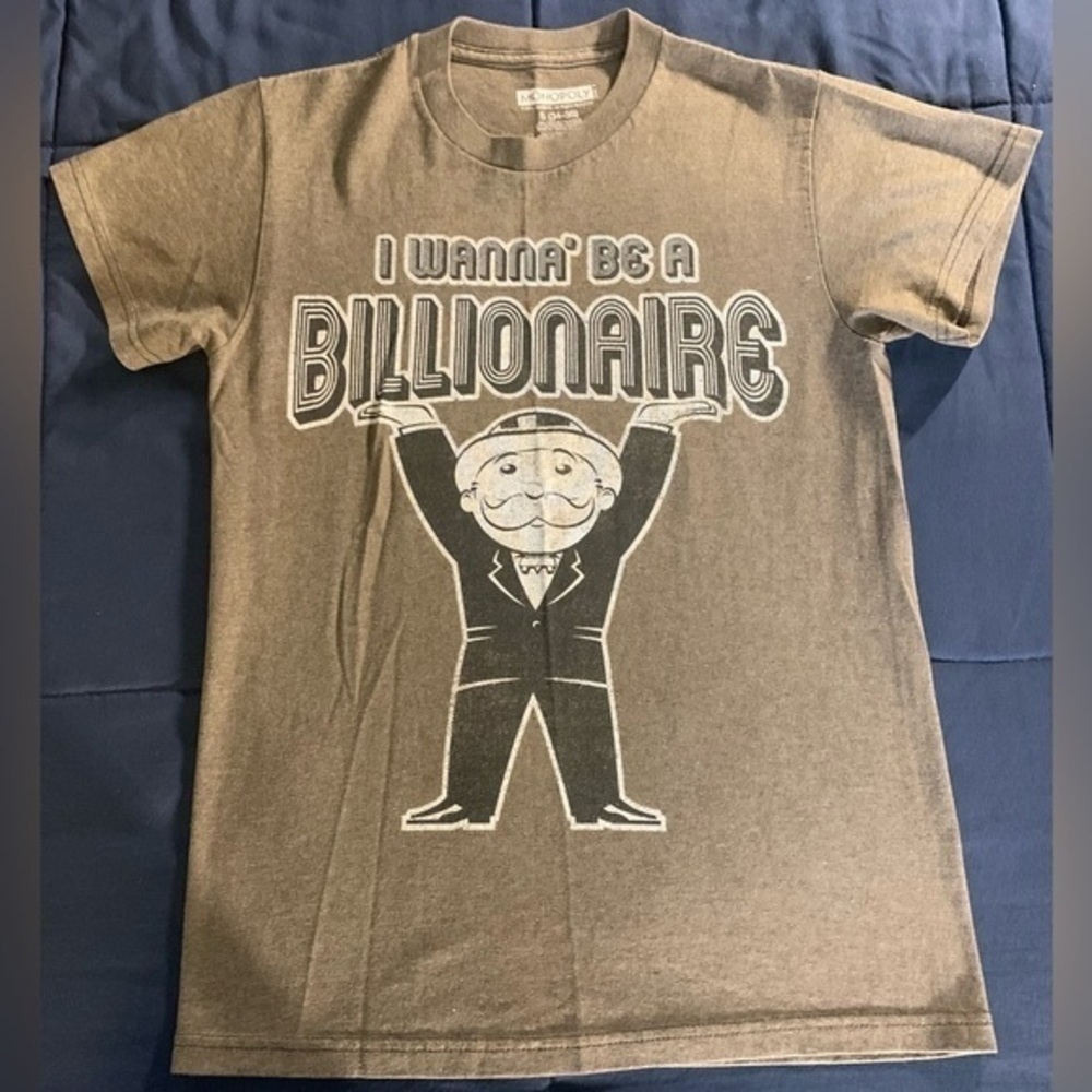 Mr. Monopoly “I Wanna Be A Billionaire” Small T-Shirt